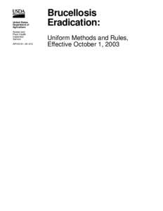 Microsoft Word - UM&R Brucellosis[removed]doc
