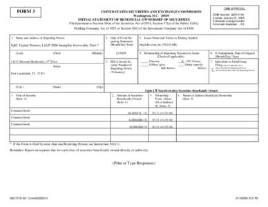 Microsoft Word - Form 3 - EC Capital Partners LLLP 2006 Intangible Irrev  Trust.DOC