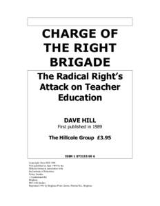 Microsoft Word - Charge.of.the.Right.Brigade.Dave.Hill.1989SEP02.doc