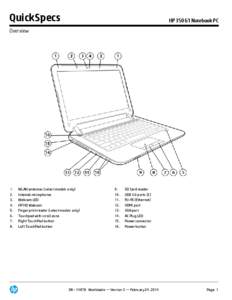 QuickSpecs  HP 350 G1 Notebook PC