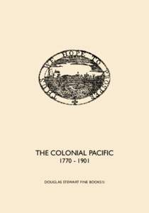 THE COLONIAL PACIFICPTY DOUGLAS STEWART FINE BOOKS LTD  THUS WE HOPE TO PROSPER