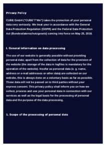 Law / Privacy law / Data security / Information privacy / Terms of service / Internet privacy / Data protection / General Data Protection Regulation / HTTP cookie / Privacy policy / Bundesdatenschutzgesetz / Personally identifiable information