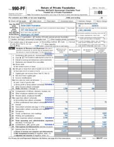 Form  990-PF Department of the Treasury Internal Revenue Service