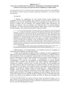 BROUILLON N° 2 LE SAVANT, LE JOURNALISTE ET LE MILITANT – PRATIQUES ET CONVENTIONS D’ECRITURE AU MONDE DIPLOMATIQUE (QUELQUES ELEMENTS EMPIRIQUES ET PROBATOIRES)