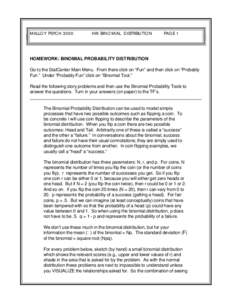 MALLOY PSYCHHW BINOMIAL DISTRIBUTION PAGE 1