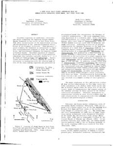 1  A DEEP WATER TRACE FOSSIL ASSEMBLAGE FROM THE GERMAN RANCHO FORMATION, STUMP BEACH, SALT POINT STATE PARK  Jack D. Farmer