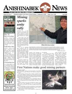 Volume 20 Issue 3  Published monthly by the Union of Ontario Indians - Anishinabek Nation IN THE