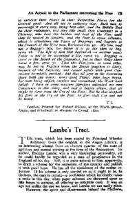 An Appeal to the Parliament c:onceroing the Poor  131 to exercise their Power in their Respective Places lor the General good: And all not in authority also: Rich men to