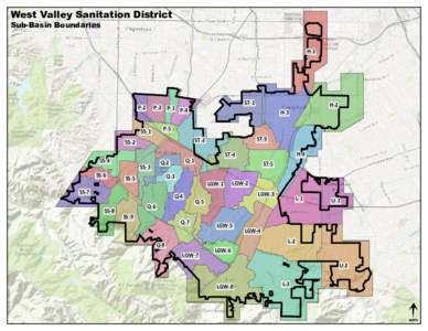 West Valley Sanitation District Sub-Basin Boundaries H-1  SS-2