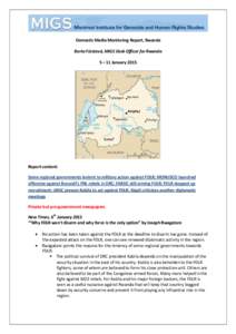 Democratic Forces for the Liberation of Rwanda / Second Congo War / United Nations Organization Stabilization Mission in the Democratic Republic of the Congo / Military of the Democratic Republic of the Congo / Joseph Kabila / The Democratic Republic of the Congo / National Congress for the Defence of the People / Democratic Republic of the Congo / Africa / Rwandan Genocide