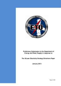 Electrical Trades Union - submission