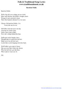 Folk & Traditional Song Lyrics - Barefoot Nellie