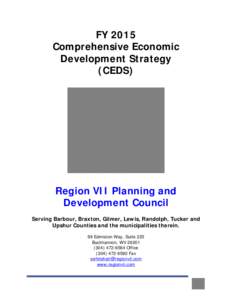 FY 2015 Comprehensive Economic Development Strategy (CEDS)  Region VII Planning and