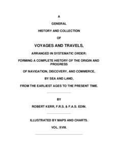 Voyages and Travels Volume 18