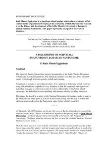 African mythology / Anansi / Fables / Oral tradition / Storytelling / Louise Bennett-Coverley / Pantomime / Caribbean English / Jamaican Patois / Culture / Americas / Literature