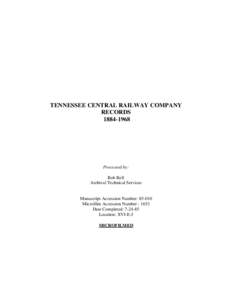 Tennessee Central Railway / Tennessee / Louisville and Nashville Railroad / Interstate Commerce Commission / Hopkinsville /  Kentucky / Southern Railway / Nashville /  Chattanooga and St. Louis Railway / Paducah /  Tennessee and Alabama Railroad / Rail transportation in the United States / Transportation in the United States / Clarksville metropolitan area