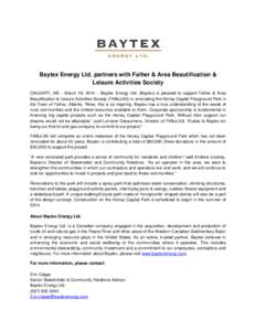 Microsoft Word - Fabulous & Baytex Press Release March[removed]docx