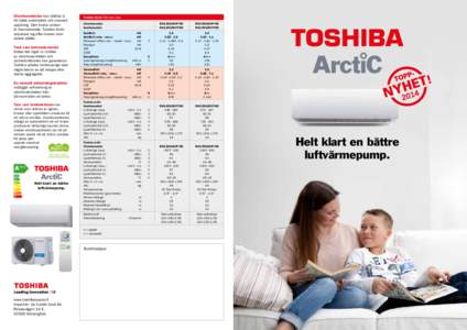 Utomhusenheten kan ställas in för både automatisk och manuell upptining. Den finska vintern är överraskande; Toshiba Arctic anpassar sig efter kraven som vädret ställer.