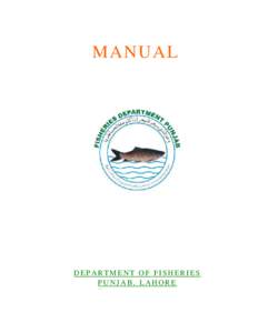 MANUAL  DEPARTMENT OF FISHERIES