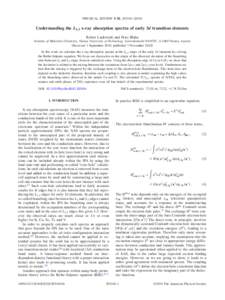 PHYSICAL REVIEW B 82, 205104 共2010兲  Understanding the L2,3 x-ray absorption spectra of early 3d transition elements Robert Laskowski and Peter Blaha Institute of Materials Chemistry, Vienna University of Technology,