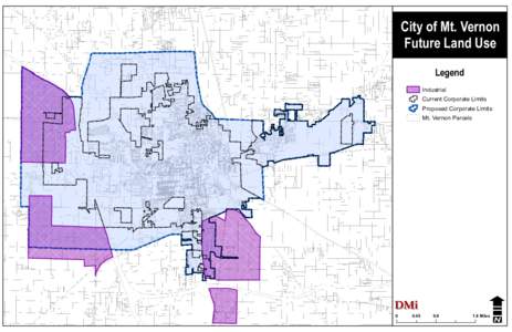 City of Mt. Vernon Future Land Use Legend Industrial  Current Corporate Limits