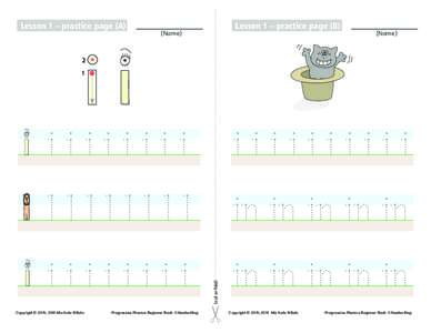 Beginner Book 3 Handwriting Worksheets Only