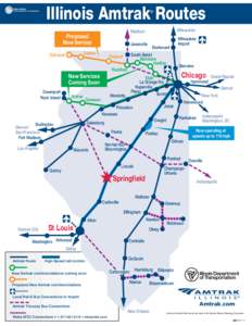 Illinois Amtrak Routes ® Proposed New Service