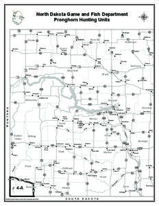 North Dakota Game and Fish Department Pronghorn Hunting Units 40 ! (