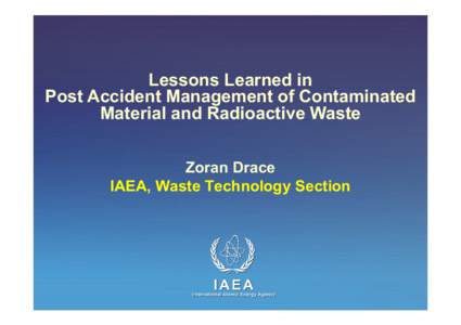 Hazardous waste / Radioactive waste / Soil contamination / Solid waste policy in the United States / Goiânia accident / Environment / Waste / Chemistry