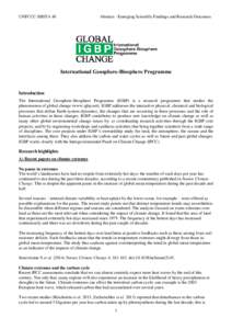 Photosynthesis / Atmosphere / Carbon dioxide / Greenhouse gases / Geochemistry / Global warming / Carbon cycle / Atmospheric methane / Carbon sink / Climatology / Chemistry / Atmospheric sciences