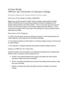 Canisius College - A Case Study
