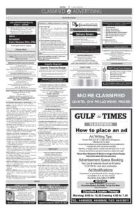 Gulf Times  1 Sunday, April 19, 2015