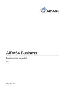 AIDA64 Business Beüzemelési segédlet v[removed].