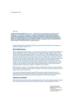 Insurance / The Royal Bank of Scotland Group / National Westminster Bank / UKI Partnerships / Churchill Insurance Company / Solvency II Directive / Direct Line / The Royal Bank of Scotland / Life insurance / Royal Bank of Scotland Group / Investment / Economy of the United Kingdom