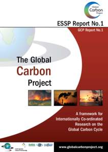 ESSP Report No.1 GCP Report No.1 The Global  Carbon