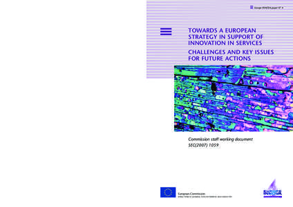 Business / Economics / Service innovation / Knowledge intensive business services / Community Innovation Survey / Competitiveness and Innovation Framework Programme / Innovation economics / Design / Structure / Innovation