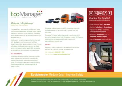 EcoManager reduce cost  •