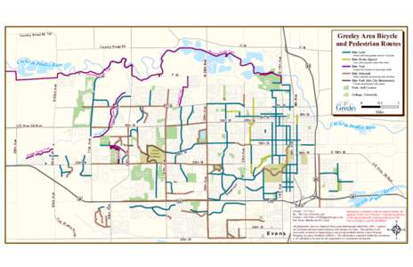 Greeley Area Bicycle and Pedestrian Routes 1/2 County Road 64