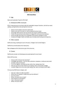 Microsoft Word - ETSC Travel Plan_draft 4 Dec