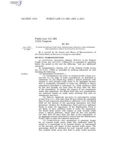 124 STAT[removed]PUBLIC LAW 111–382—JAN. 4, 2011 Public Law 111–382 111th Congress
