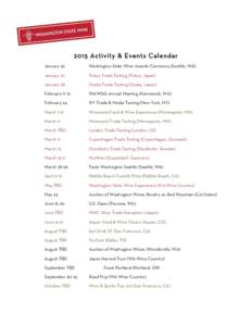    	
   2015 Activity & Events Calendar January 26