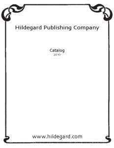 Hildegard Publishing Company  Catalog