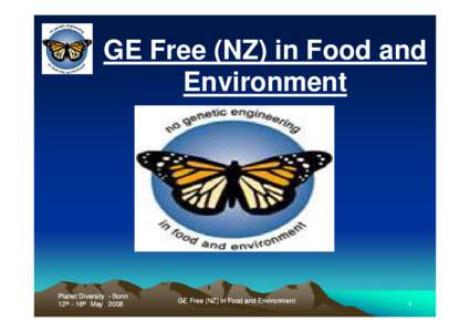 Genetically modified organisms / Environmental issues / Genetic engineering in New Zealand / Biology / Molecular biology / Genetic engineering