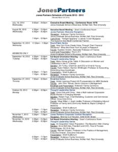 Microsoft Word - Schedule of Events as of 3-26-13docx.docx