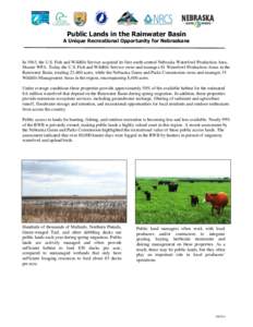 Nebraska / Rainwater Basin / Waterfowl production areas