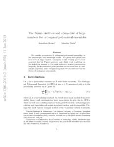arXiv:1301.2061v2  [math.PR]  11 Jan 2013