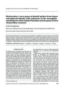 Blackwell Science, LtdOxford, UKZOJZoological Journal of the Linnean Society0024-4082The nean Society of London, 2003? [removed]