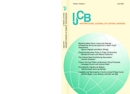 Volume 5, Number 2  June 2009 INTERNATIONAL JOURNAL OF CENTRAL BANKING Volume 5, Number 2