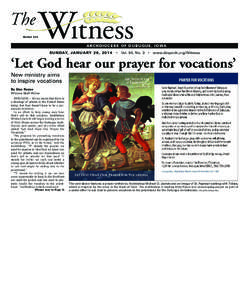 Mailed[removed]ARCHDIOCESE OF DUBUQUE, IOWA SUNDAY, JANUARY 26, 2014  • Vol. 94, No. 3 • www.dbqarch.org/Witness