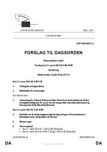 EUROPA-PARLAMENTET[removed]Udenrigsudvalget  AFET(2014)0313_1